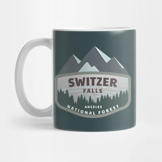 Switzer Falls Angeles National Forest Logo by Spatium Natura